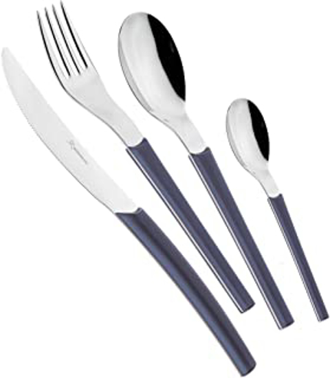 Immagine di SERVIZIO SET 24 PEZZI POSATE LOTO COLORE GRIGIO 432
