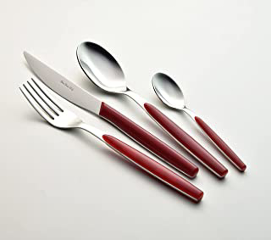 Immagine di SERVIZIO POSATE 24 PEZZI DREAM COLORE ROSSO 6
