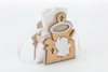 Immagine di PORTA SACCHETTO IN LEGNO COMUNIONE 48 PEZZI