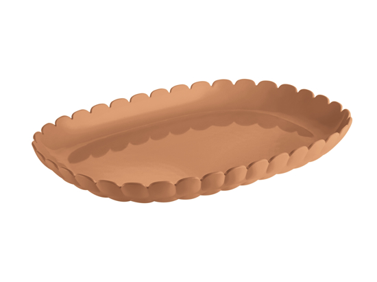 Immagine di VASSOIO A SERVIRE PICCOLO M LINEA TIFFANY COLORE TERRA COTTA