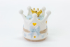 Immagine di CORONA PORCELLANA CON LED COLORE CELESTE H 9