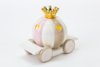 Immagine di CARROZZA PORCELLANA COLORE ROSA CON LED H 10
