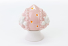 Immagine di POMO ORSETTO PORCELLANA CON LED COLORE ROSA H 13