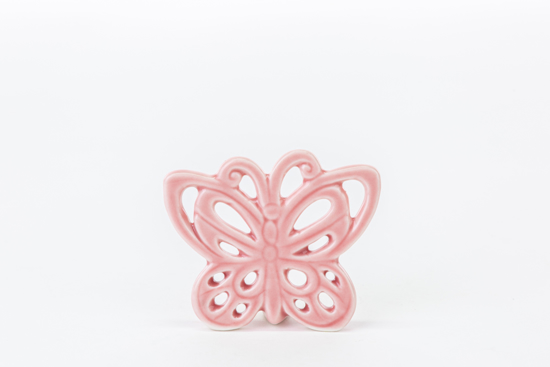Immagine di FARFALLA PORCELLANA CONFEZIONE 12 PEZZI COLORE ROSA