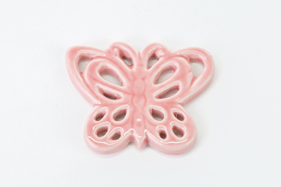 Immagine di CALAMITA FARFALLA PORCELLANA CONFEZIONE 24 PEZZI COLORE ROSA