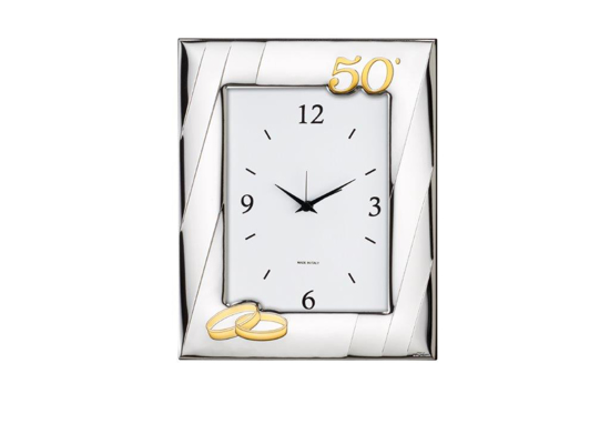Immagine di OROLOGIO ANN.50° ARGENTO CON SVEGLIA VALENTI & CO