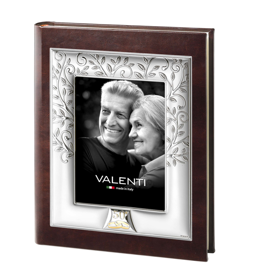 Immagine di ALBUM ALBERO DELLA VITA 50° PELLE E ARGENTO VALENTI & CO