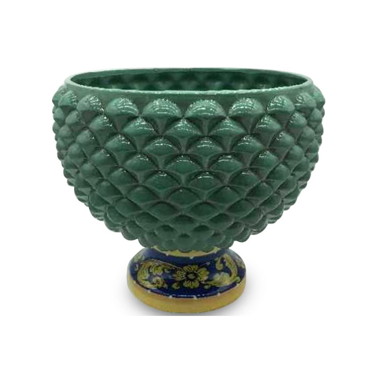 Immagine di ALZATA PIGNA CERAMICA COLORE VERDE CM25 GIARDINI DI MARZO