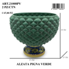 Immagine di ALZATA PIGNA CERAMICA COLORE VERDE CM25 GIARDINI DI MARZO