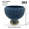 Immagine di ALZATA PIGNA CERAMICA COLORE BLU CM25 GIARDINI DI MARZO