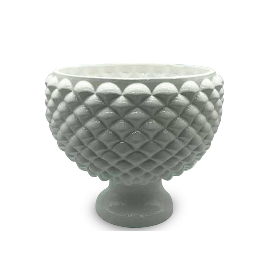 Immagine di ALZATA PIGNA CERAMICA COLORE BIANCO  30CM GIARDINI DI MARZO
