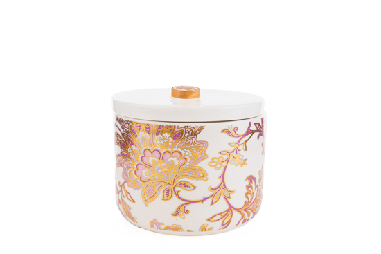 Immagine di Scatola porcellana thai flower 10x10xh.11cm LE STELLE BOMBONIERE