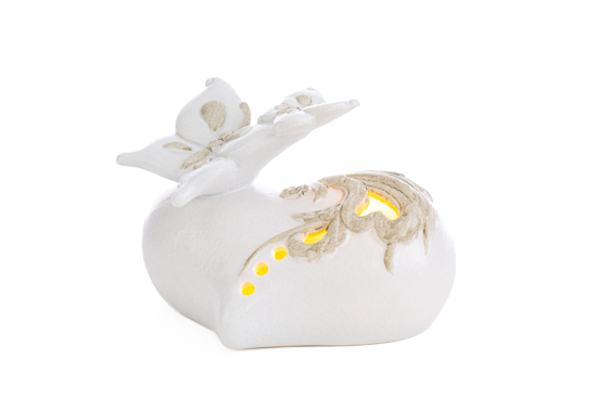 Immagine di Cuore porcellana led LE STELLE BOMBONIERE