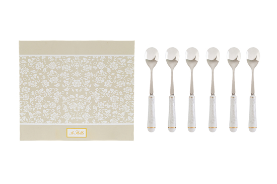 Immagine di Set 6 pz cucchiaini white lady  LE STELLE BOMBONIERE