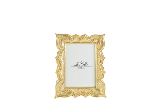 Immagine di Porta foto resina oro interno13x18  LE STELLE BOMBONIERE