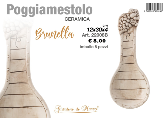 Immagine di POGGIA MESTOLO CERAMICA  DECORO BOTTE GIARDINI DI MARZO