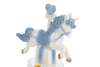 Immagine di Unicorno porcellana led celeste LE STELLE BOMBONIERE