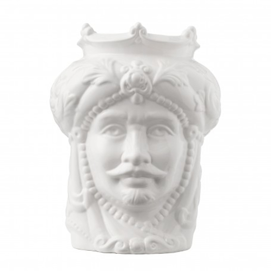 Immagine di TESTA DI MORO VASO KING H 32 WHITE likò