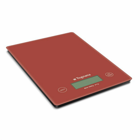 Immagine di BILANCIA DA CUCINA ROSSO MELA TOGNANA PORCELLANA
