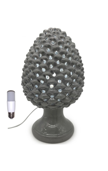 Immagine di LAMPADA PIGNA FORATA CM 25 GRIGIO GIARDINI DI MARZO