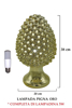 Immagine di LAMPADA PIGNA FORATA CM38 ORO GIARDINI DI MARZO
