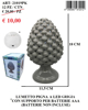 Immagine di LUMETTO PIGNA CM 18 GRIGIO CON LED GIARDINI DI MARZO
