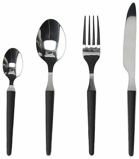 Immagine di Servizio 24 Posate Acciaio Nero LINEA ZEN TOGNANA