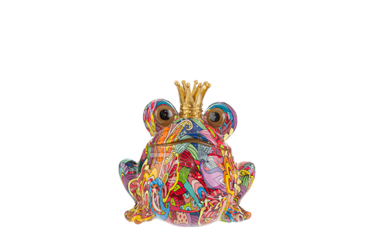 Immagine di SALVADANAIO FROG RESINA MULTICOLOR 13,5x10,5x13,5CM