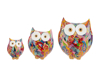 Immagine di GUFO RESINA MULTICOLOR 11x7x12,5CM C/SHOPPER