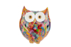 Immagine di GUFO RESINA MULTICOLOR 11x7x12,5CM C/SHOPPER