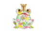 Immagine di SALVADANAIO FROG RESINA FLOWERCOLOR 18x13,5x18CM