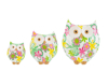 Immagine di GUFO RESINA FLOWERCOLOR 11x7x12,5CM C/SHOPPER