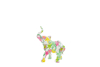 Immagine di ELEFANTE RESINA FLOWERC 17,5x6,5x22CM C/SHOPPER