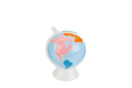 Immagine di Salvadanaio Mappamondo Ceramica le stelle bomboniere