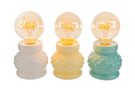 Immagine di Lampada Ceramica Led Lov le stelle bomboniere