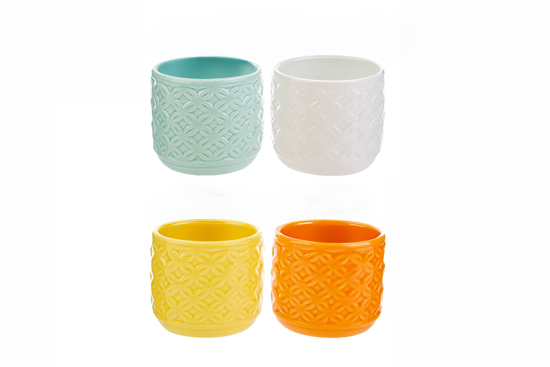 Immagine di Vasetto Ceramica 4 Colori assortiti Le stelle Bomboniere