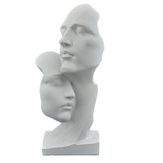 Immagine di STATUA COPPIA VISO ABBRACCIO MELOGRANO