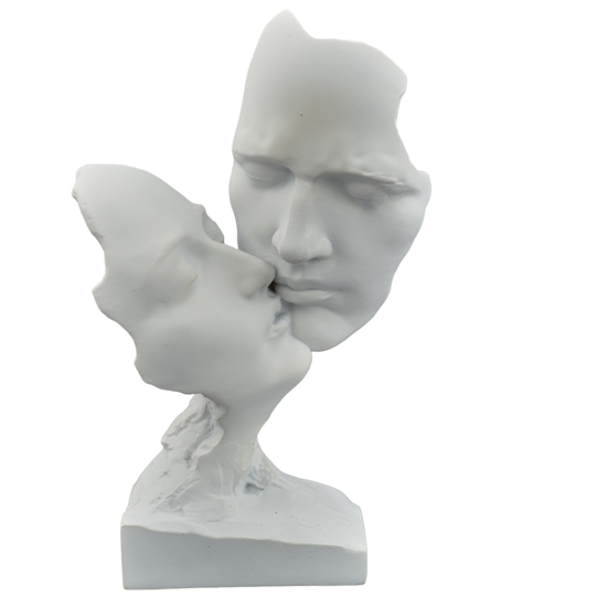 Immagine di STATUA COPPIA VISO BACIO MELOGRANO