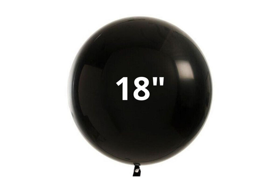 Picture of BUSTA 25 PZ PALLONCI 18" MATTE COLORS NERO LE STELLE BOMBONIERE