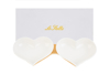 Picture of SET CIOTOLE CUORE PORCELLANA LE STELLE BOMBONIERE