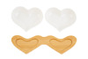 Picture of SET CIOTOLE CUORE PORCELLANA LE STELLE BOMBONIERE