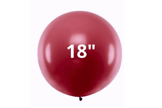 Immagine di BUSTA 25 PZ PALLONCINI 18"MATTE COLORS ROSSO BORDEAUX