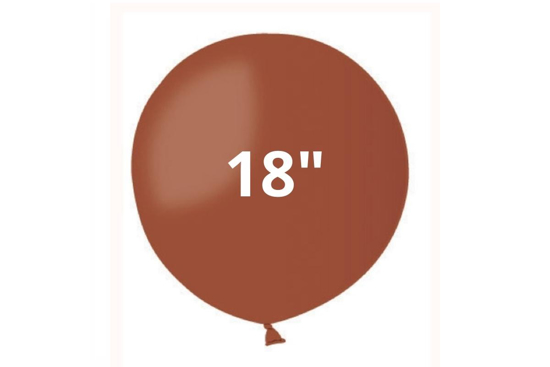 Immagine di BUSTA 25 PZ PALLONCINI 18" MATTE COLORS CAFFE'
