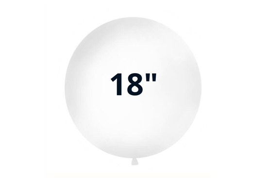 Immagine di BUSTA 25 PZ PALLONCINI 18" MATTE COLORS BIANCO