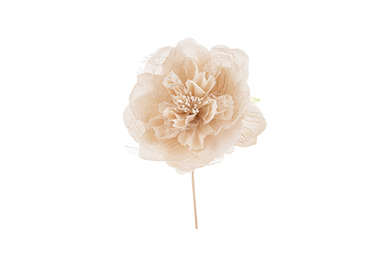 Immagine di CONFEZIONE 48 PEZZI FIORE PEONIA diam.11CM COL.BEIGE