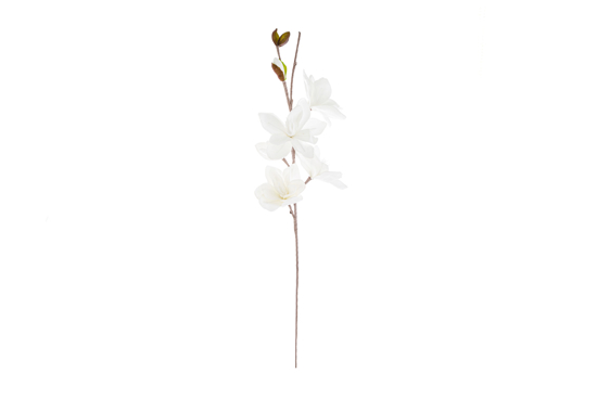 Immagine di CONFEZIONE 8 PEZZI FIORE ARTIFICIALE BIANCO diam.18xlungh.105CM