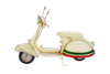 Immagine di MOTO 125 metallo col.bianco 17x7xh.11 cm  stelle bomboniere