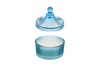 Immagine di CANDELA PROFUMATA  BLU 6,5xh.9CM C/SHOPPER LE STELLE BOMBONIERE 56250