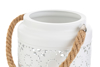 Immagine di portacandele metallo bianco 15x15xh.25cm LE STELLE BOMBONIERE 56479