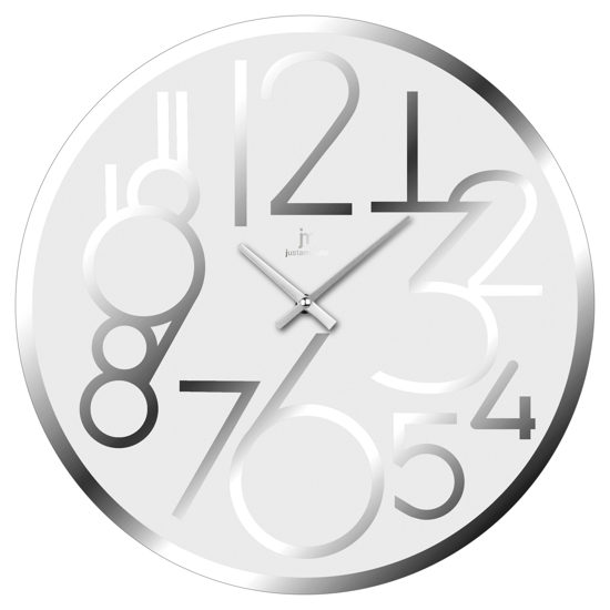 Picture of OROLOGIO PARETE VETRO TONDO BIANCO LOWELL